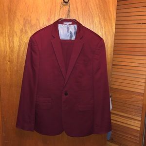 Maroon Express Slim Photographer Suit